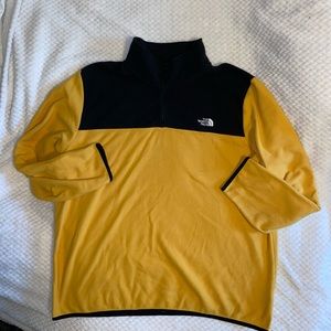 Yellow & Black North Face Sweater